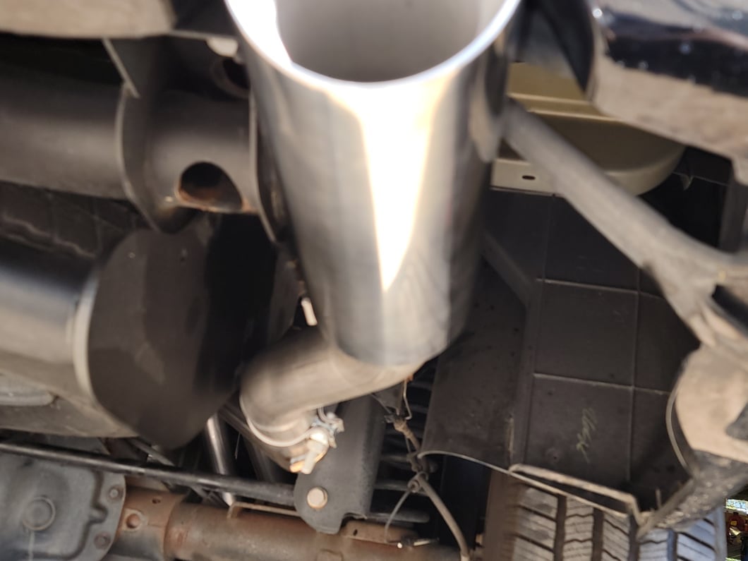 C&L Dual Exhaust System with Polished Tips; Rear Exit (09-18 5.7L RAM 1500 w/ Factory Dual Exhaust)