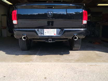 C&L Dual Exhaust System with Polished Tips; Rear Exit (09-18 5.7L RAM 1500 w/ Factory Dual Exhaust)