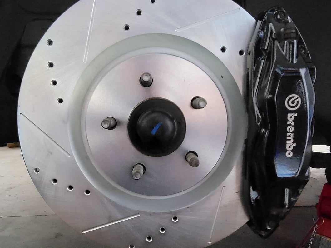C&L Super Sport Cross-Drilled and Slotted Brake Rotor and Pad Kit; Front (11-14 Mustang GT w/ Performance Pack; 12-13 Mustang BOSS 302; 07-12 Mustang GT500)