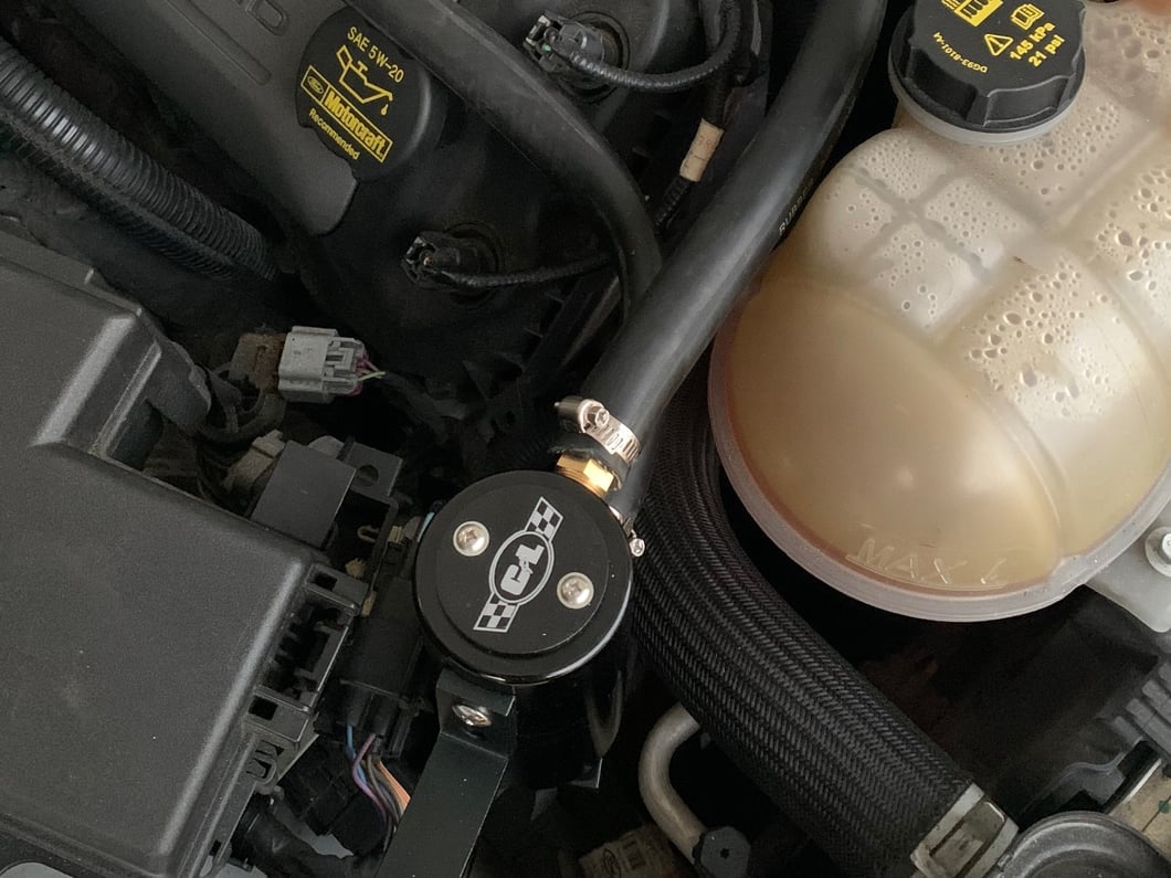 C&L Oil Separator; Passenger Side (11-17 Mustang GT; 12-13 Mustang BOSS 302; 15-20 Mustang GT350)