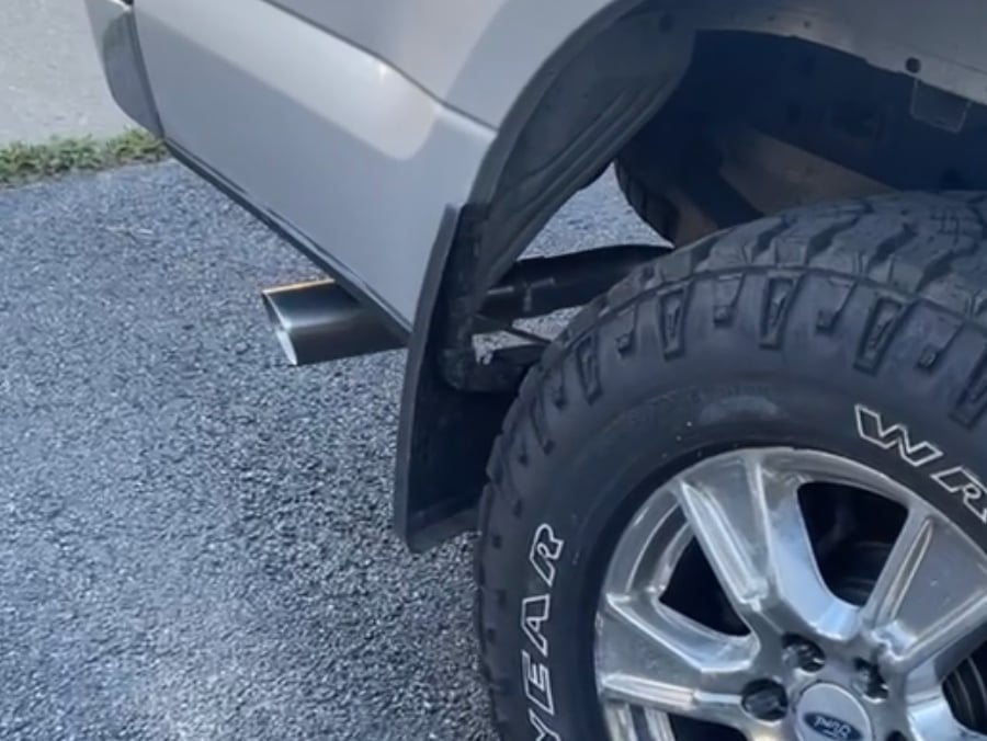 C&L Dual Exhaust System with Polished Tips; Side/Rear Exit (15-20 5.0L F-150)