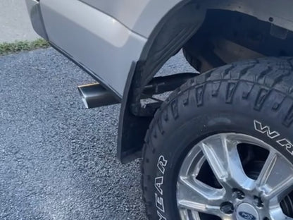 C&L Dual Exhaust System with Polished Tips; Side/Rear Exit (15-20 5.0L F-150)