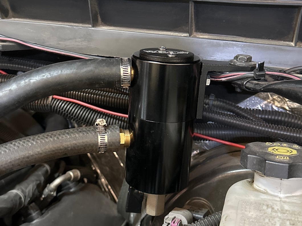 C&L Oil Separator; Driver Side (14-18 V8 Silverado 1500)