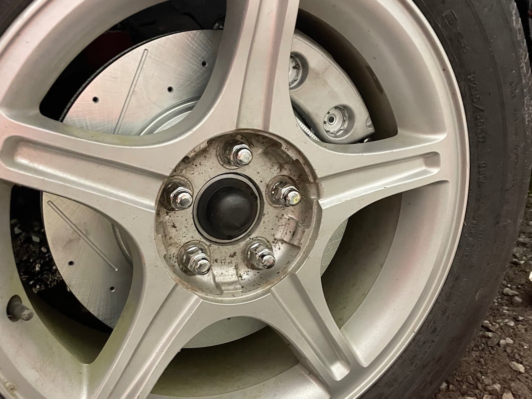 C&L Super Sport Cross-Drilled and Slotted Brake Rotor and Pad Kit; Front (94-04 Mustang Cobra, Bullitt, Mach 1)
