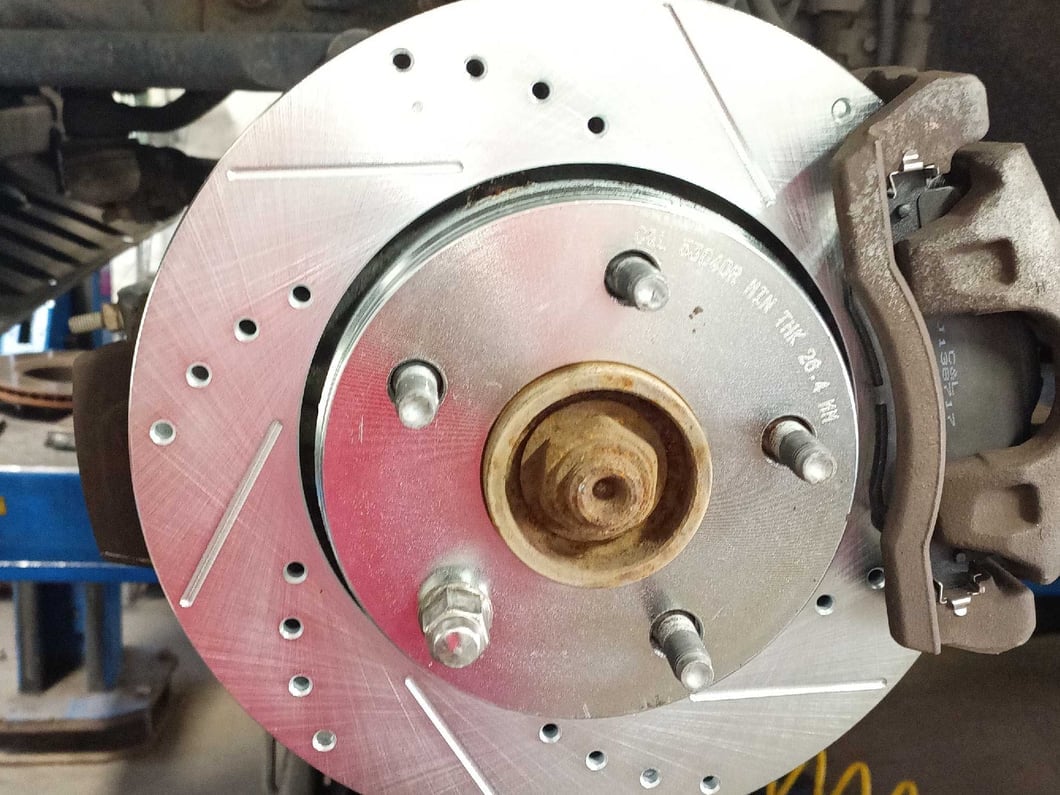 C&L Super Sport HD Cross-Drilled and Slotted Rotors; Rear Pair (07-18 Jeep Wrangler JK)