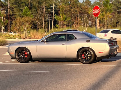 C&L Super Sport Cross-Drilled and Slotted Rotor; Front Passenger Side (09-23 Challenger GT, R/T, Rallye Redline, SXT & T/A w/ Dual Piston Front Calipers; 2011 Challenger SE w/ Dual Piston Front Calipers)