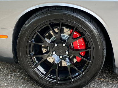 C&L Super Sport Cross-Drilled and Slotted Rotor; Front Passenger Side (09-23 Challenger GT, R/T, Rallye Redline, SXT & T/A w/ Dual Piston Front Calipers; 2011 Challenger SE w/ Dual Piston Front Calipers)
