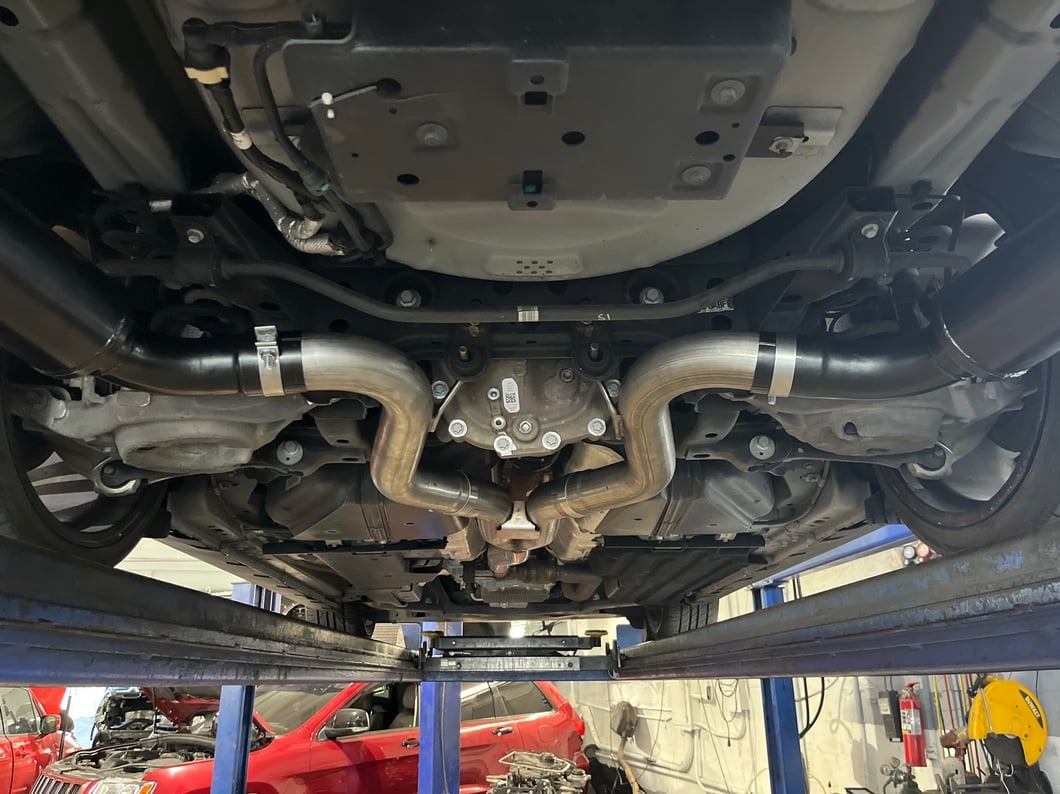 C&L Sport Cat-Back Exhaust with Black Tips (15-23 Mustang EcoBoost Fastback w/o Active Exhaust)