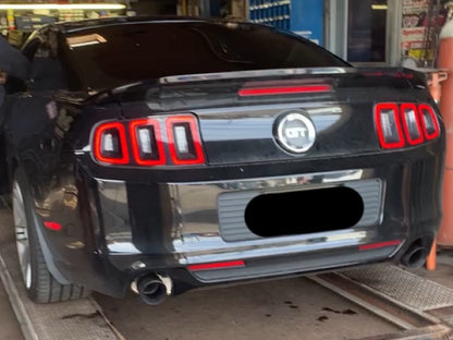 C&L Axle-Back Exhaust with Black Tips (11-14 Mustang GT)