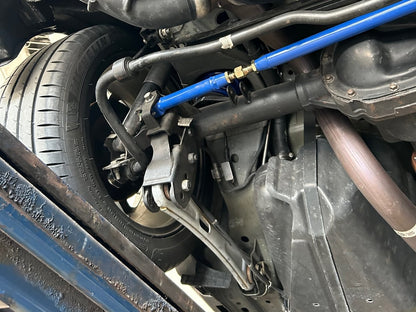 C&L Adjustable Panhard Bar; Blue (05-14 Mustang)