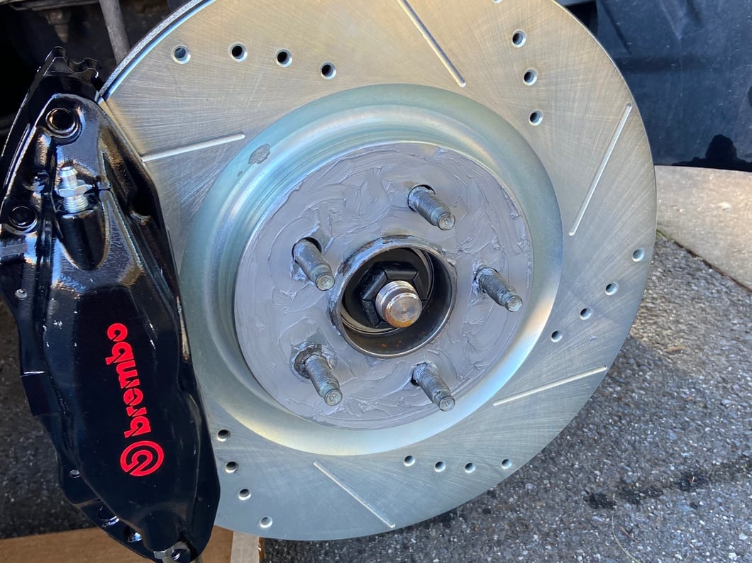 C&L Super Sport Cross-Drilled and Slotted Rotors; Front Pair (11-14 Mustang GT w/ Performance Pack; 12-13 Mustang BOSS 302; 07-12 Mustang GT500)