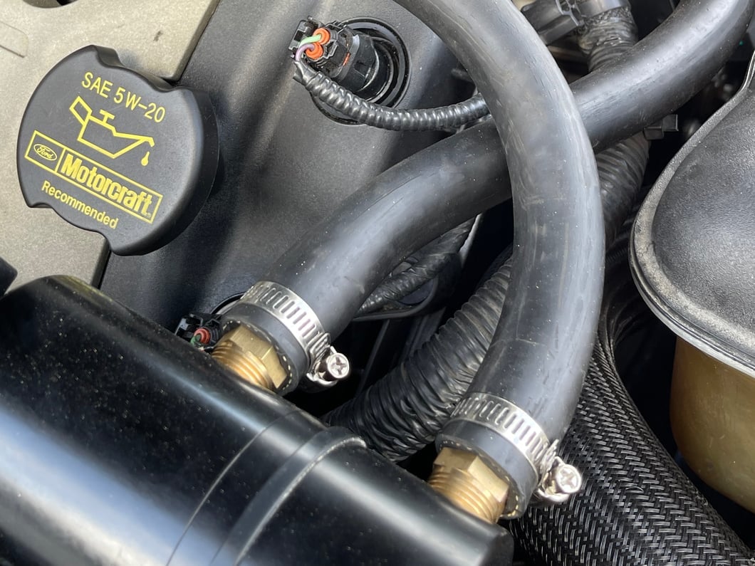 C&L Oil Separator; Passenger Side (11-17 Mustang GT; 12-13 Mustang BOSS 302; 15-20 Mustang GT350)