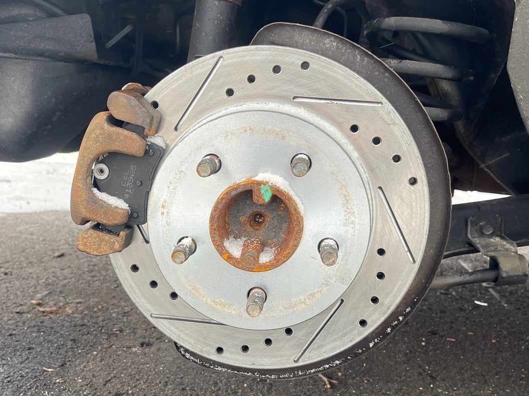 C&L Super Sport Brake Rotor and Pad Kit; Rear (94-04 Mustang GT, V6)