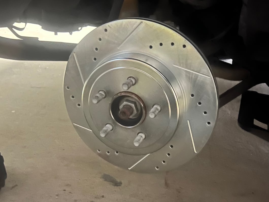 C&L Super Sport Cross-Drilled and Slotted Rotors; Rear Pair (09-23 Challenger GT, R/T, Rallye Redline, SXT & T/A w/ Dual Piston Front Calipers & Vented Rear Rotors; 2011 Challenger SE w/ Dual Piston Front Calipers & Vented Rear Rotors)