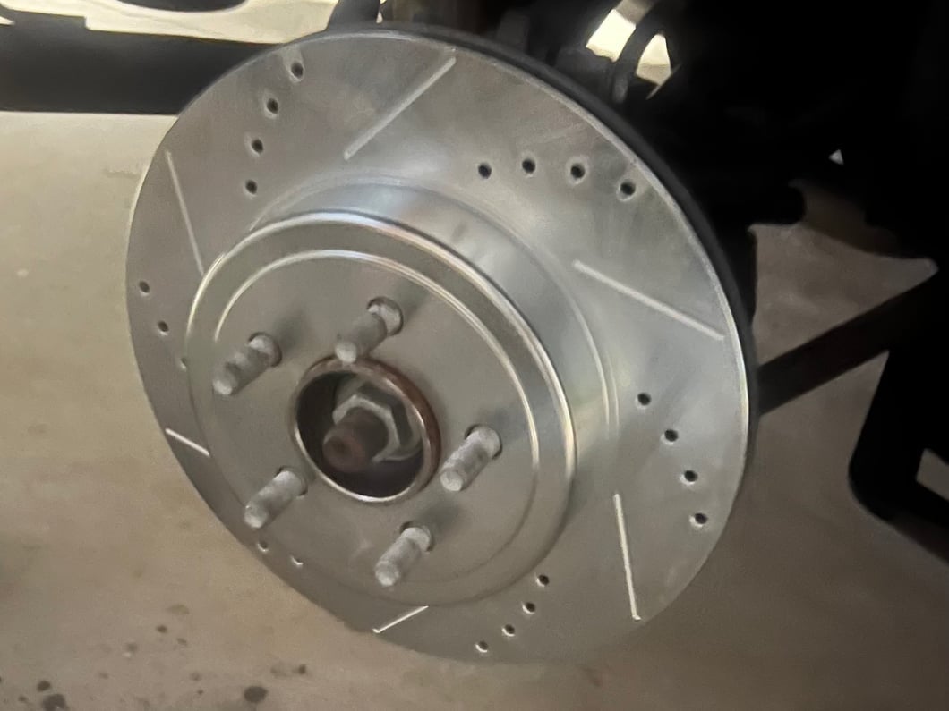 C&L Super Sport Cross-Drilled and Slotted Rotors; Rear Pair (09-23 Challenger GT, R/T, Rallye Redline, SXT & T/A w/ Dual Piston Front Calipers & Vented Rear Rotors; 2011 Challenger SE w/ Dual Piston Front Calipers & Vented Rear Rotors)