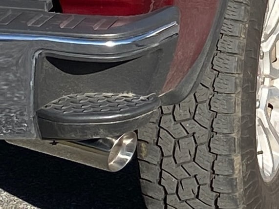 C&L Dual Exhaust System with Polished Tips; Side Exit (14-18 5.3L Sierra 1500)