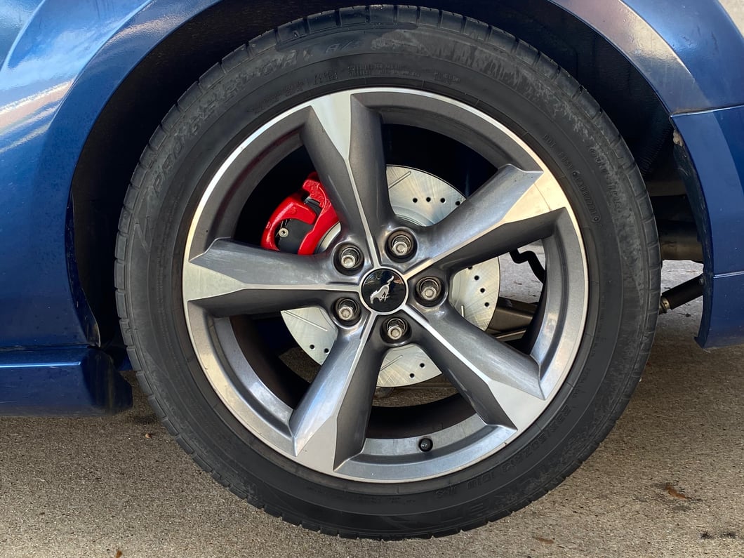 C&L Super Sport Cross-Drilled and Slotted Rotors; Rear Pair (05-14 Mustang, Excluding 13-14 GT500)