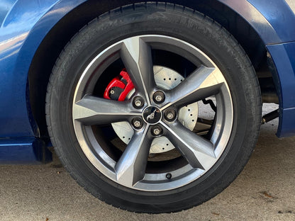 C&L Super Sport Cross-Drilled and Slotted Rotors; Rear Pair (05-14 Mustang, Excluding 13-14 GT500)