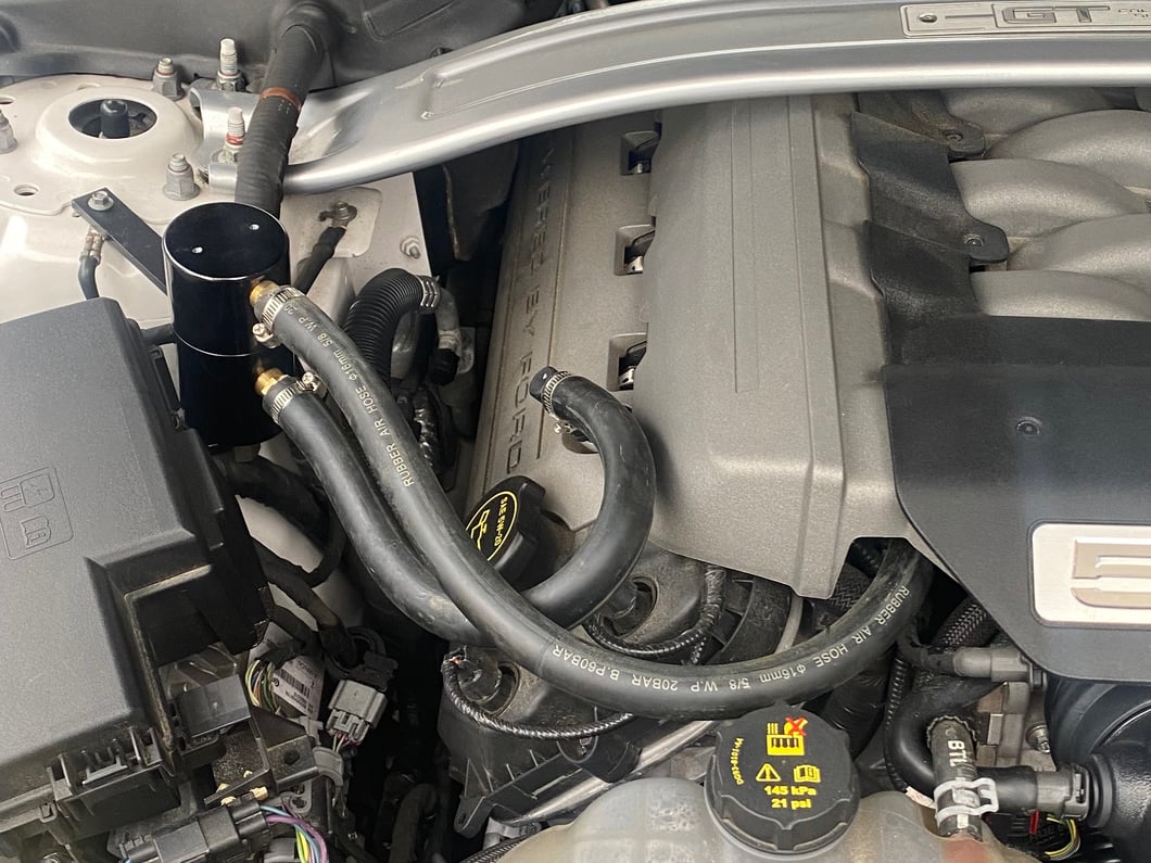 C&L Oil Separator; Passenger Side (11-17 Mustang GT; 12-13 Mustang BOSS 302; 15-20 Mustang GT350)