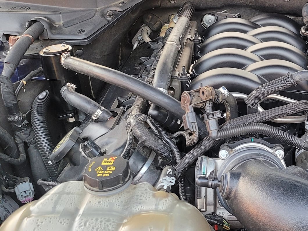 C&L Oil Separator; Passenger Side (18-23 Mustang GT)