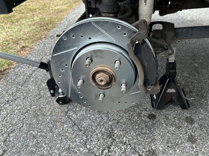 C&L Super Sport HD Brake Rotor and Pad Kit; Front and Rear (07-18 Jeep Wrangler JK)