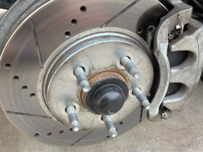C&L Super Sport Cross-Drilled and Slotted Rotors; Front Pair (05-10 Mustang V6)