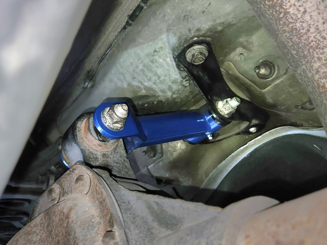 C&L Non-Adjustable Rear Upper Control Arm; Blue (05-10 Mustang)