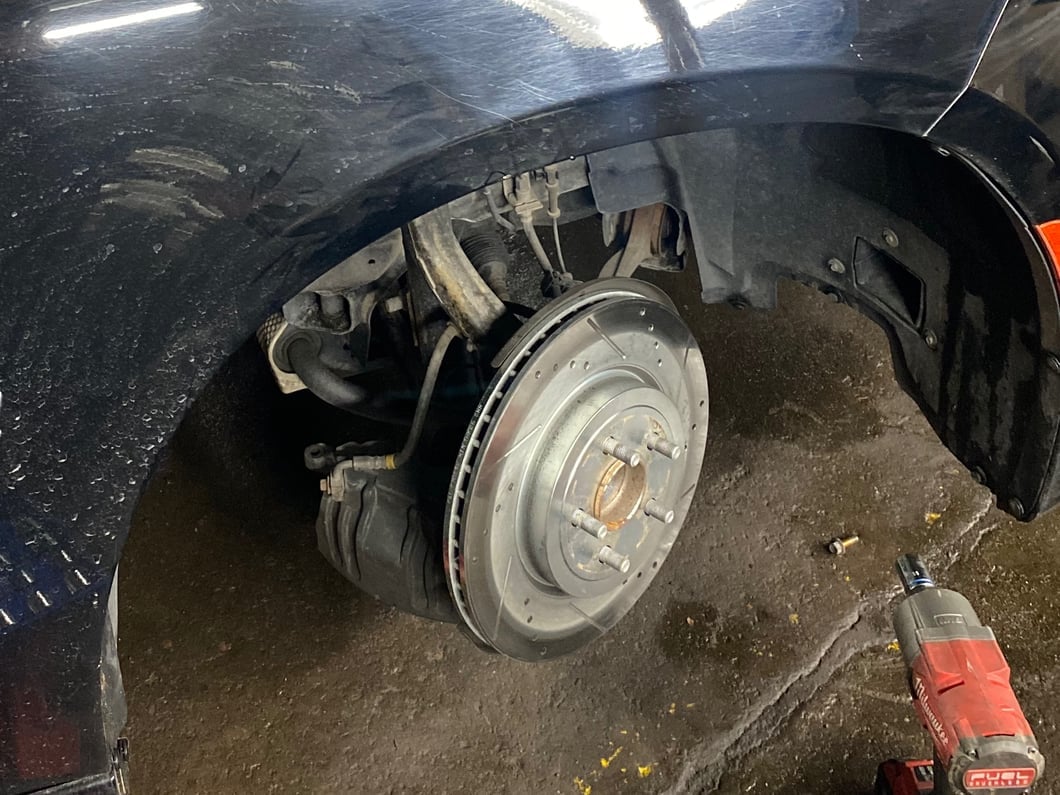 C&L Super Sport Cross-Drilled and Slotted Rotors; Front Pair (12-14 Charger Pursuit; 06-23 Charger AWD SE, AWD SXT, Daytona, Daytona R/T, GT & R/T w/ Dual Piston Front Calipers; 11-13 5.7L HEMI Charger SE)