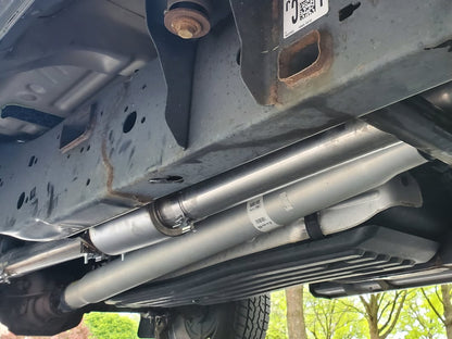 C&L 4-Inch Single Exhaust System with Black Tip; Side Exit (15-20 2.7L EcoBoost F-150)