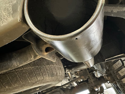 C&L Dual Exhaust System with Black Tips; Rear Exit (09-18 5.7L RAM 1500 w/ Factory Dual Exhaust)