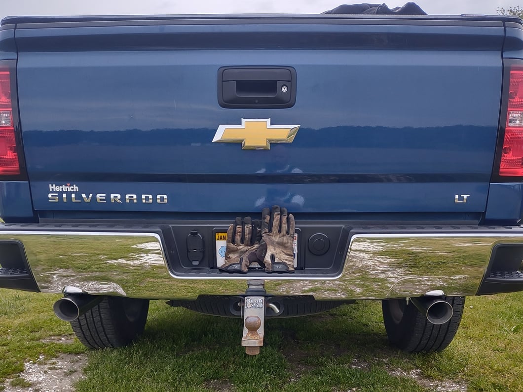 C&L Dual Exhaust System with Polished Tips; Side Exit (14-18 5.3L Silverado 1500)