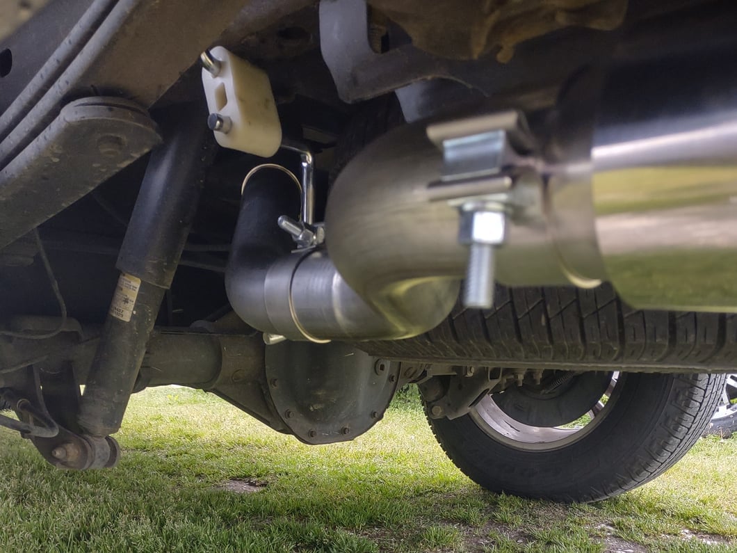 C&L Dual Exhaust System with Polished Tips; Side Exit (14-18 5.3L Silverado 1500)
