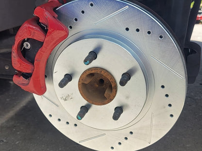 C&L Super Sport Brake Rotor and Pad Kit; Rear (05-10 Mustang)