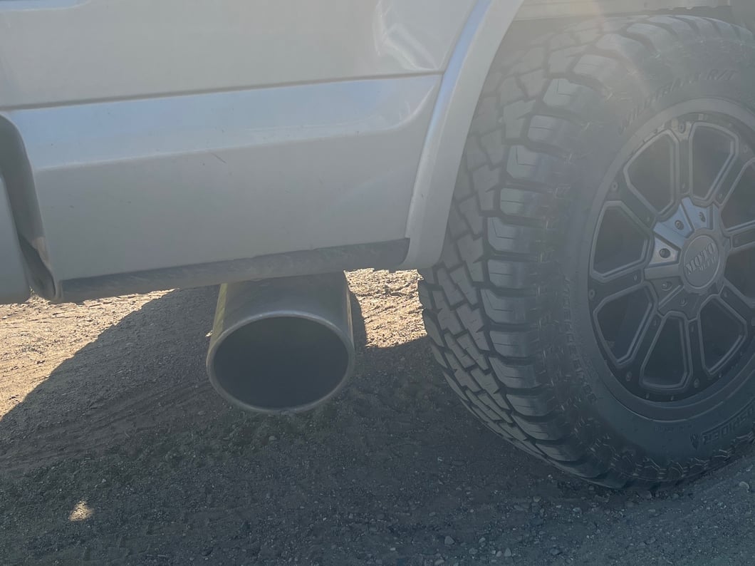 C&L 4-Inch Single Exhaust System with Polished Tip; Side Exit (15-20 5.0L F-150)