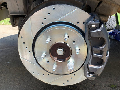 C&L Super Sport HD Brake Rotor and Pad Kit; Front and Rear (12-14 F-150; 15-17 F-150 w/ Manual Parking Brake)