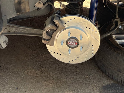 C&L Super Sport Brake Rotor and Pad Kit; Rear (11-14 Mustang GT w/o Performance Pack, V6)