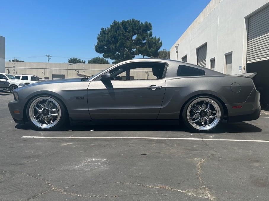 C&L Super Sport Cross-Drilled and Slotted Rotors; Front Pair (11-14 Mustang GT w/o Performance Pack)