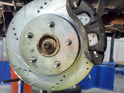 C&L Super Sport HD Cross-Drilled and Slotted 5-Lug Rotors; Front Pair (06-18 RAM 1500, Excluding SRT-10 & Mega Cab)