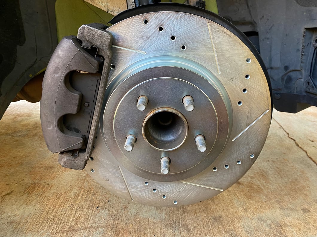 C&L Super Sport Cross-Drilled and Slotted Rotors; Front Pair (12-14 Charger Pursuit; 06-23 Charger AWD SE, AWD SXT, Daytona, Daytona R/T, GT & R/T w/ Dual Piston Front Calipers; 11-13 5.7L HEMI Charger SE)