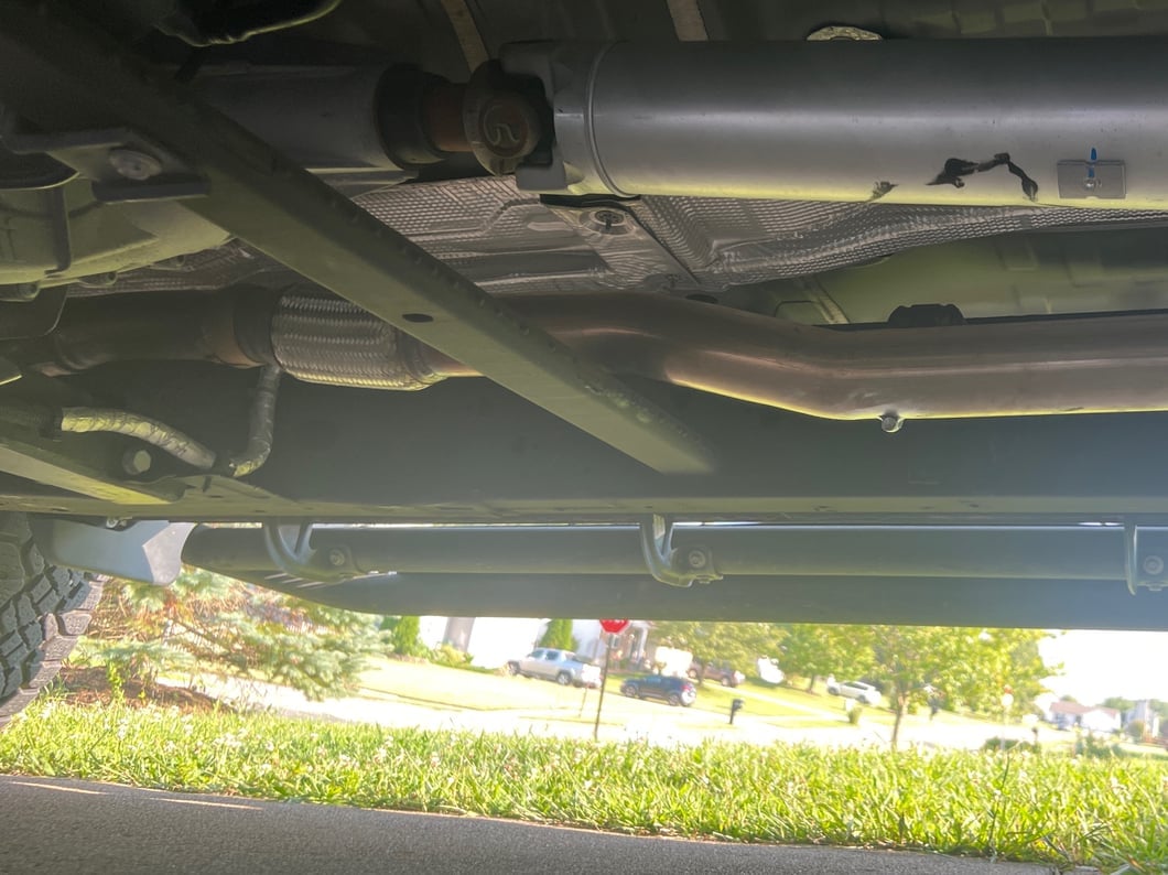C&L Dual Exhaust System with Polished Tips; Rear Exit (19-26 5.3L Silverado 1500 w/ Factory Dual Exhaust)