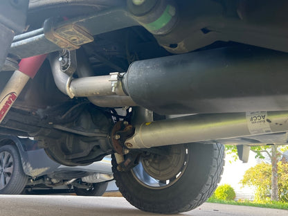 C&L Dual Exhaust System with Polished Tips; Rear Exit (19-26 5.3L Silverado 1500 w/ Factory Dual Exhaust)
