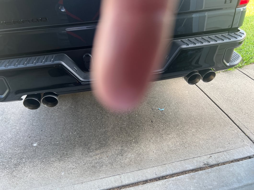 C&L Dual Exhaust System with Polished Tips; Rear Exit (19-26 5.3L Silverado 1500 w/ Factory Dual Exhaust)