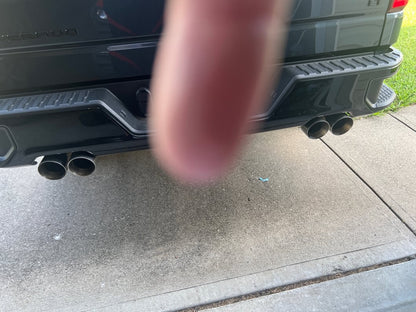 C&L Dual Exhaust System with Polished Tips; Rear Exit (19-26 5.3L Silverado 1500 w/ Factory Dual Exhaust)