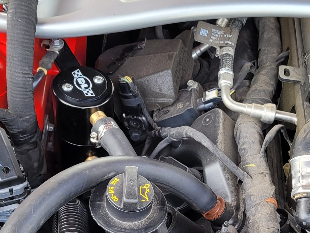 C&L Oil Separator; Passenger Side (18-23 Mustang GT)