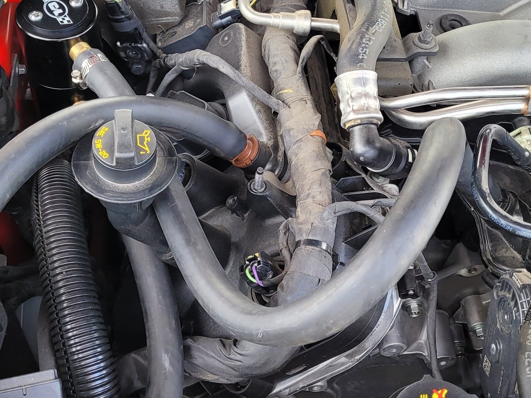 C&L Oil Separator; Passenger Side (18-23 Mustang GT)