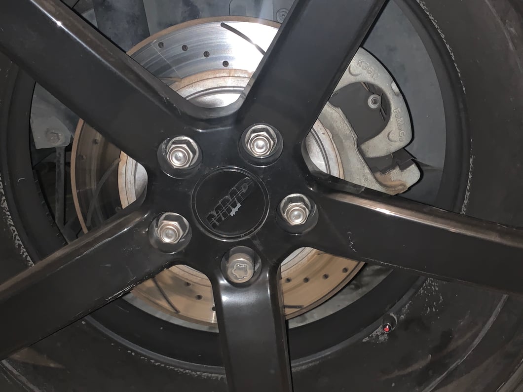 C&L Super Sport Cross-Drilled and Slotted Rotors; Front Pair (11-14 Mustang GT w/o Performance Pack)