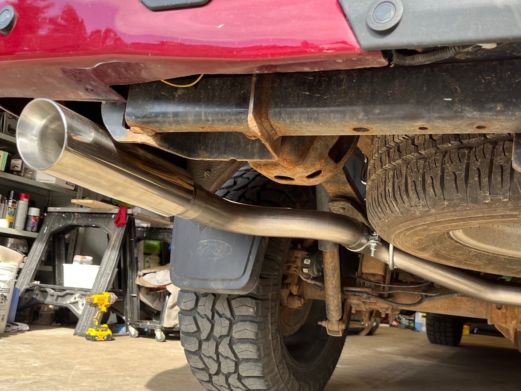 C&L Dual Exhaust System with Polished Tips; Side/Rear Exit (15-20 3.5L EcoBoost F-150, Excluding Raptor & 19-20 F-150 Limited)