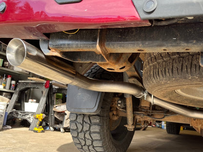 C&L Dual Exhaust System with Polished Tips; Side/Rear Exit (15-20 3.5L EcoBoost F-150, Excluding Raptor & 19-20 F-150 Limited)