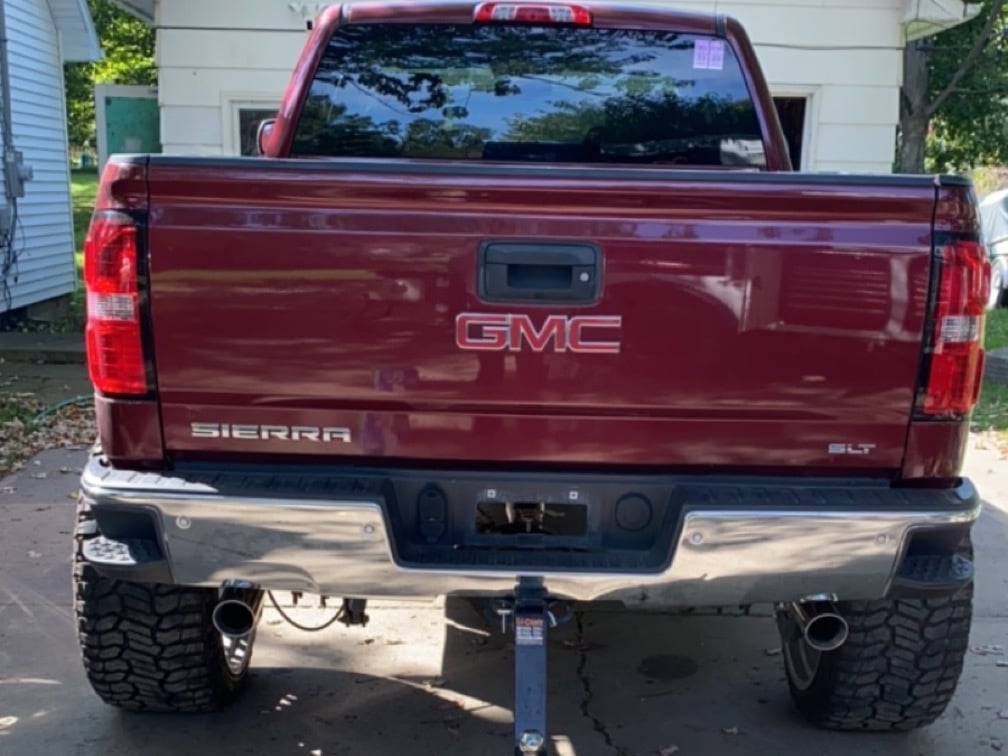 C&L Dual Exhaust System with Polished Tips; Side Exit (14-18 5.3L Sierra 1500)