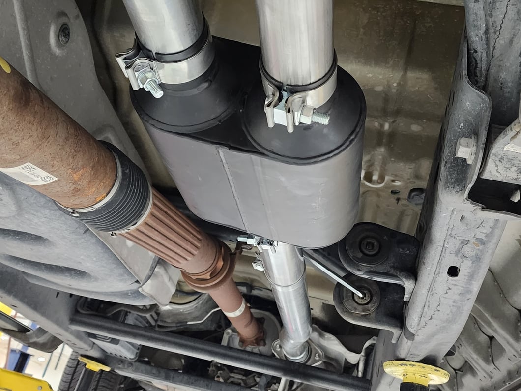 C&L Dual Exhaust System with Polished Tips; Side/Rear Exit (15-20 3.5L EcoBoost F-150, Excluding Raptor & 19-20 F-150 Limited)